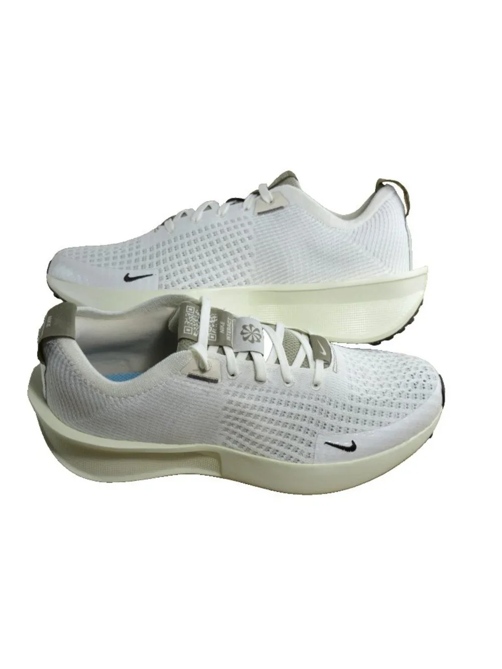 Women's Nike Interact Running Shoes Sail White Baroque Light Bone Sizs NIB - Picture 1 of 7